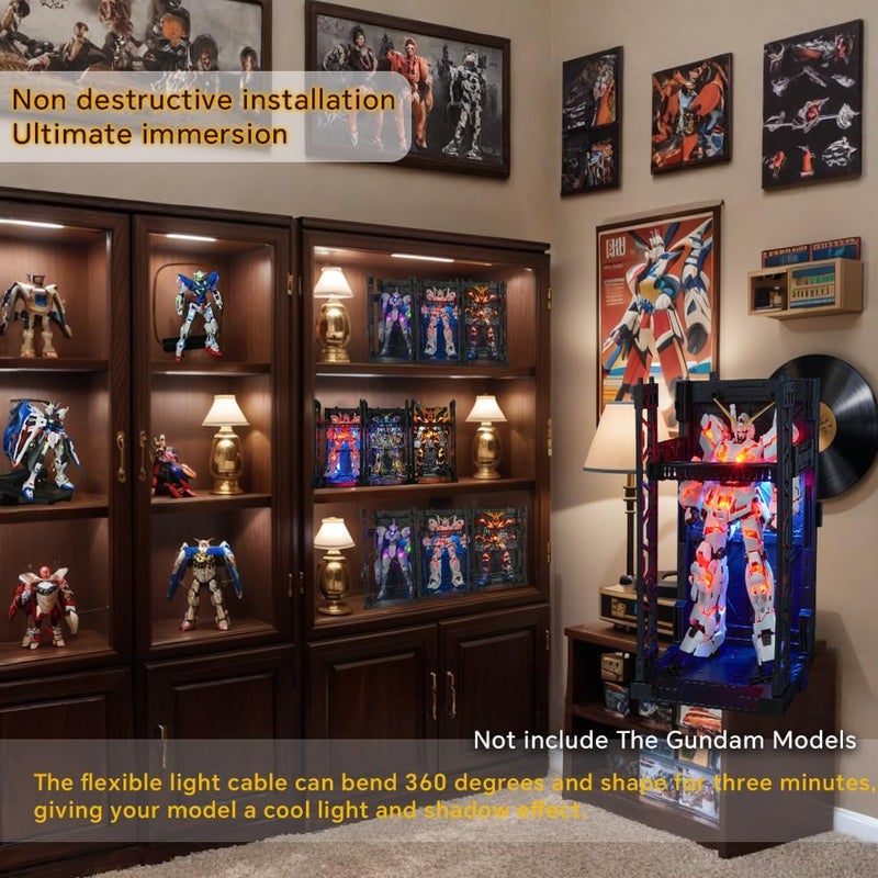 LBASE -5th Wireless LED Units for Gundam Models Kits, Light Set for Gundam RG HG MGSD Q Model, Wireless Induction LED Lamp Beads, Model Add Lights - Image 2